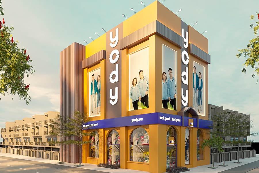 Thiết kế biển quảng cáo showroom yody