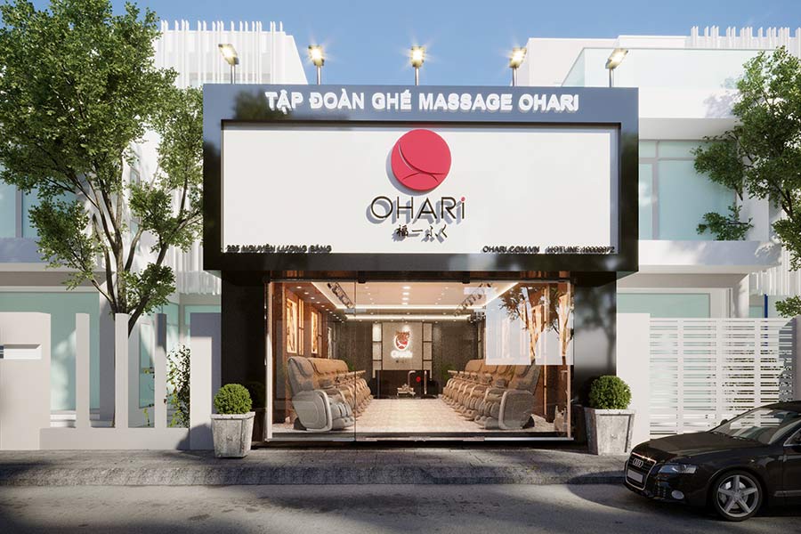 Biển quảng cáo showroom ghế massage Ohari